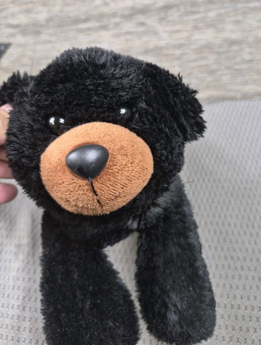 Aurora Plush Black Bear Very Soft Cute Collectible Good Condition Stuffed Animal